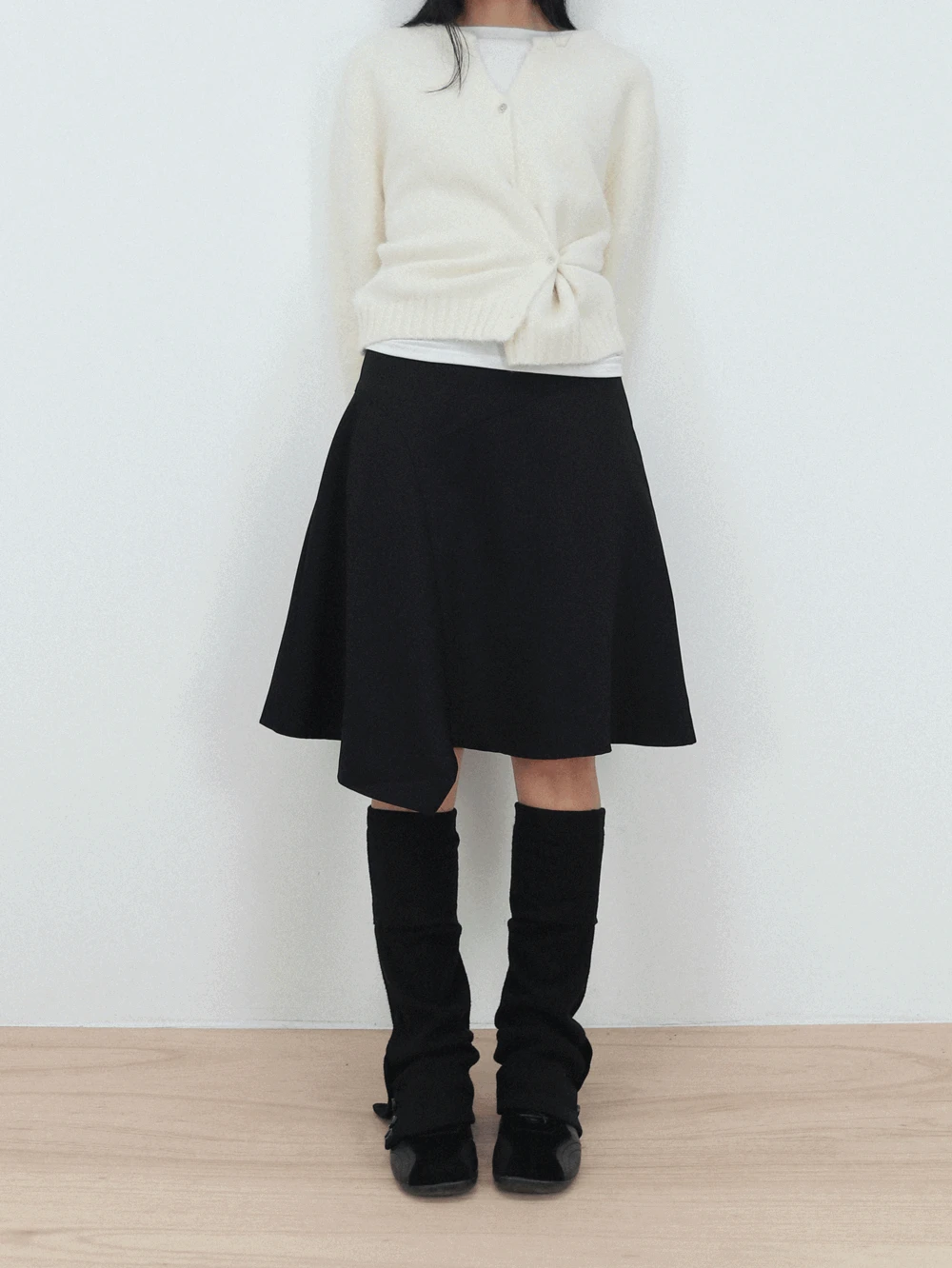 클레이 언발 스커트