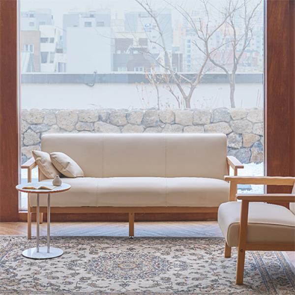 슬로 원목 기능성 에코 가죽 1인/2인/3인 소파