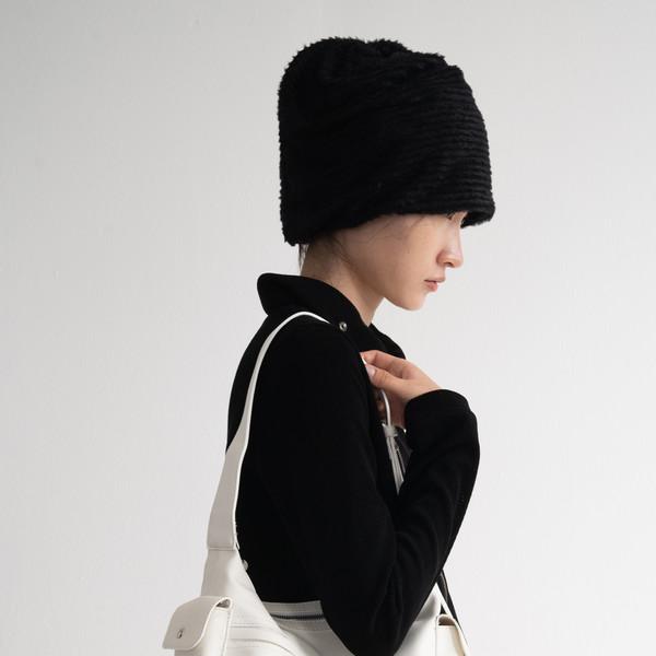 Zipper Stitch Hobo Bag (White)