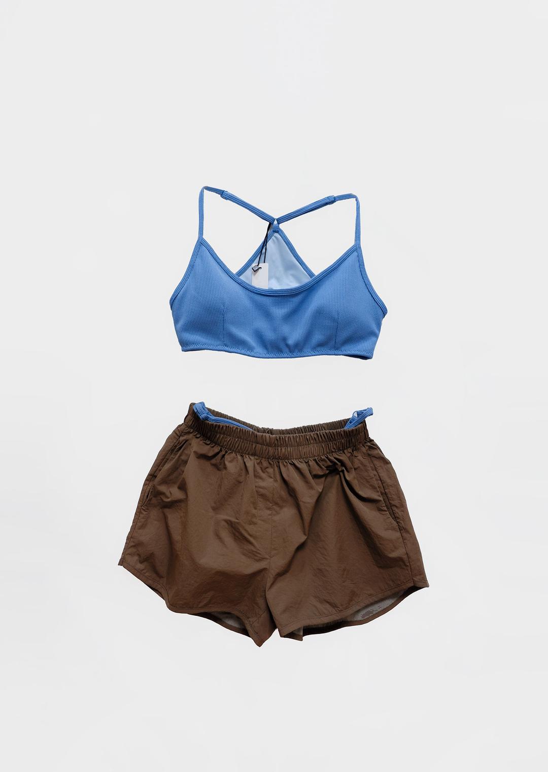 HOLIDAY WAFFLE BIKINI, PALE BLUE (4C)
