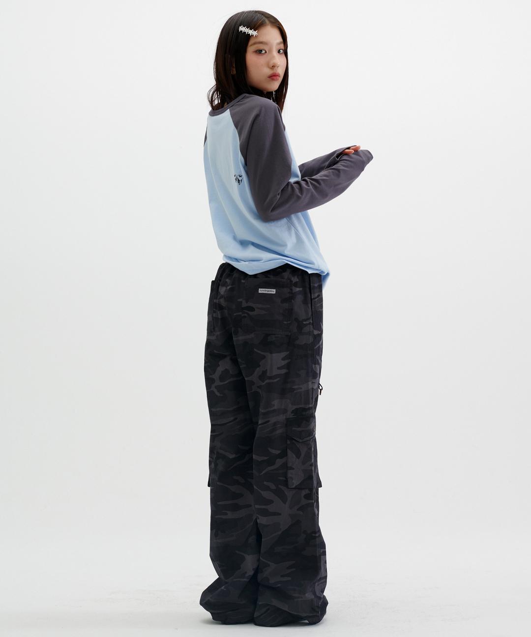 RIPSTOP BANDING CARGO PANTS [BLACK CAMO] *2/28 예약발송*