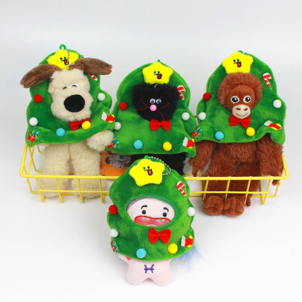 15cm 인형 모자 크리스마스 트리 그로밋 키링 꾸미기 솜 인형 옷