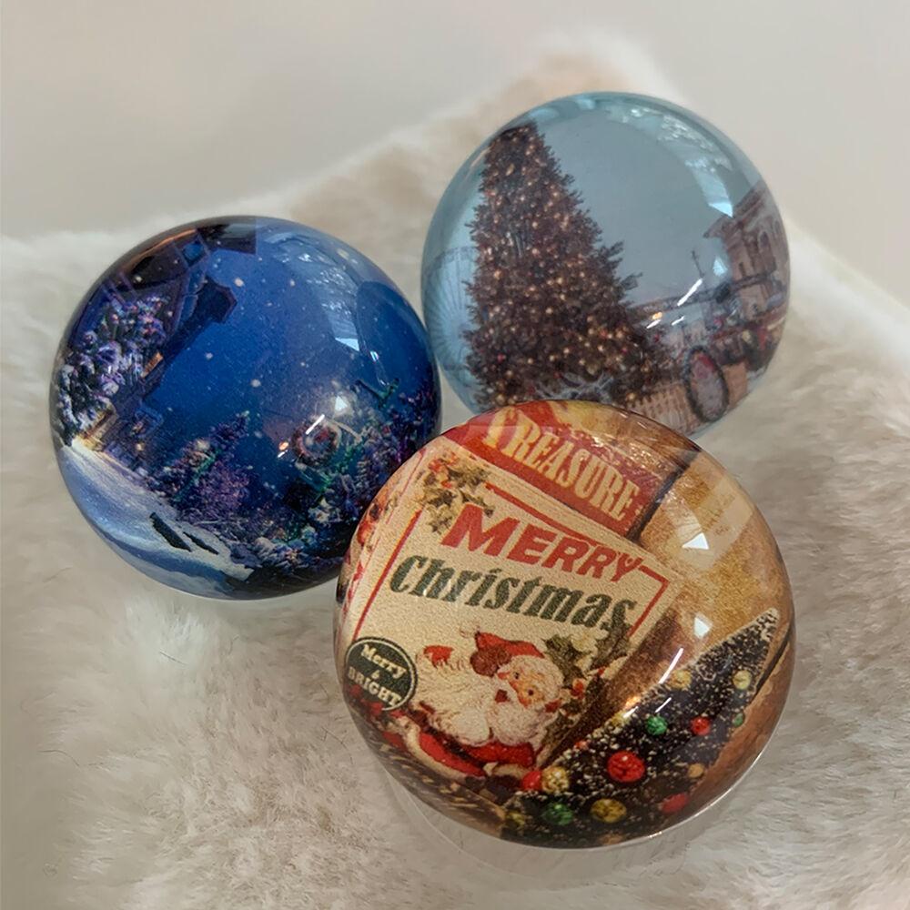 크리스마스  투명구슬그립톡