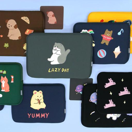 7321디자인 꾸꾸 맥북/그램/노트북 파우치-15인치