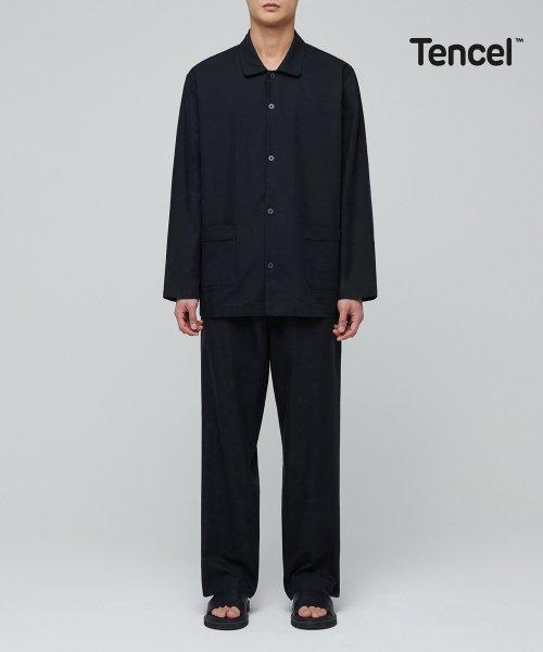 코튼 텐셀 파자마 세트 [블랙]