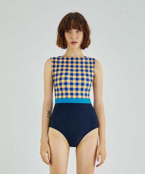 19 Fiona H Suit - Check / Navy