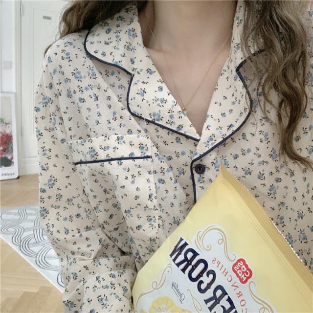 라벤더 순면 잠옷 세트 파자마파티 생일선물 홈웨어