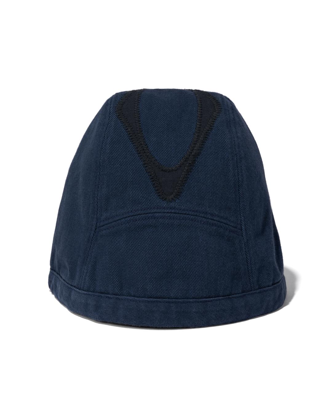 RHOMBUS LACE-UP BUCKET HAT_NAVY
