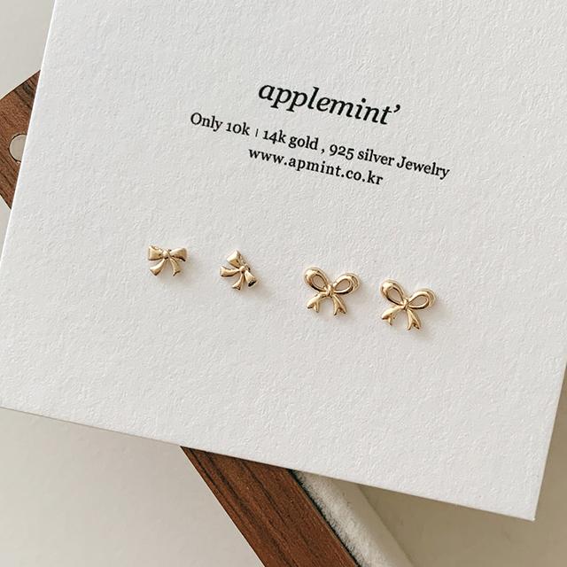 10Kgold / 코코리본 귀걸이