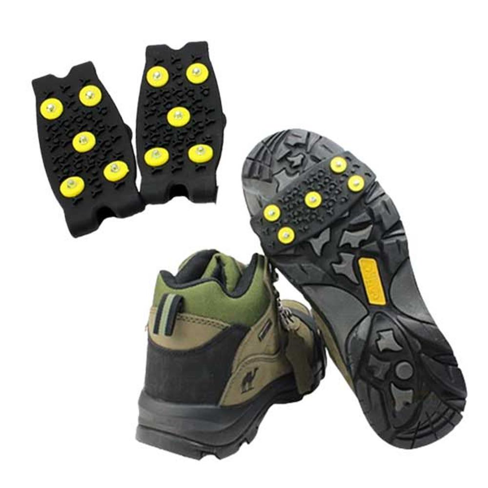 밴드형 아이젠 블랙 도시형 겨울 빙판길 미끄럼방지 신발 낙상방지 등산 얼음 눈길 성인용