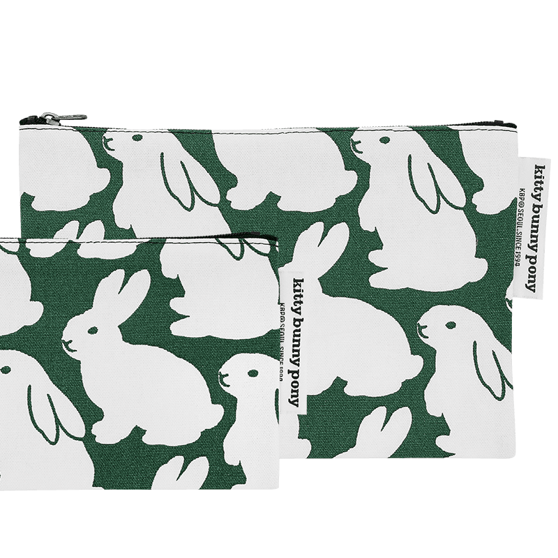 Little Green Bunnies Pouch