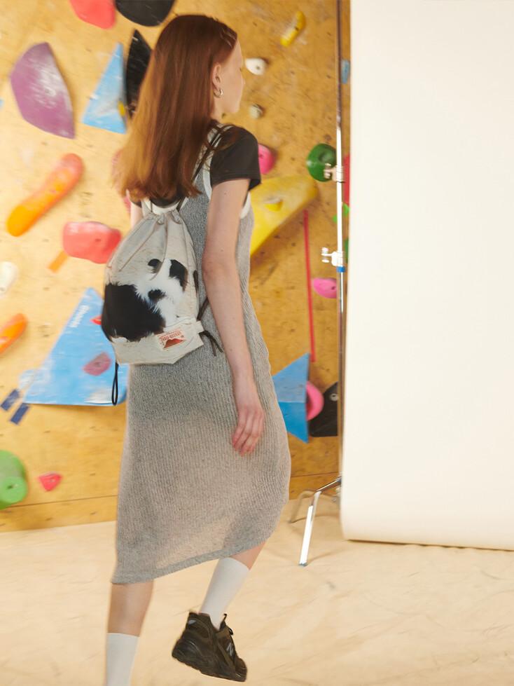 Drawstring Sport Bag Dog Print