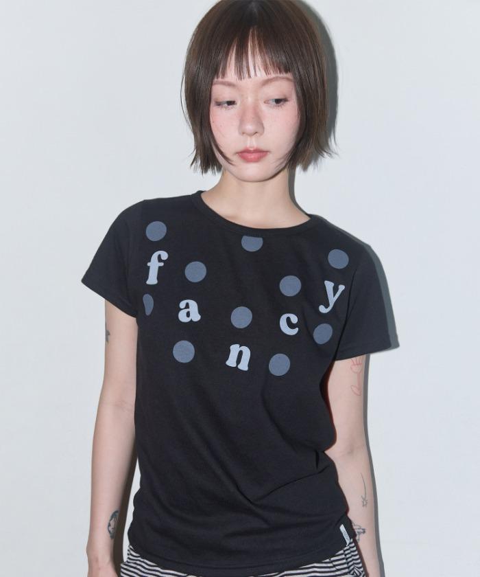 DOT FADE FANCY TEE (BLACK) F25QB129