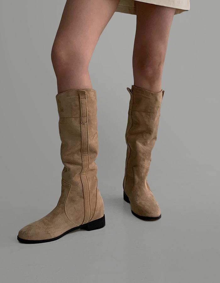 스웨이드기모롱부츠