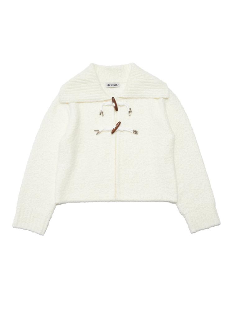 부클 토글 버튼 가디건 [IVORY]