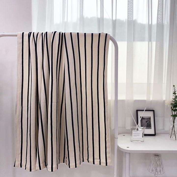 와플 스트라이프 여름 이불 블랭킷
