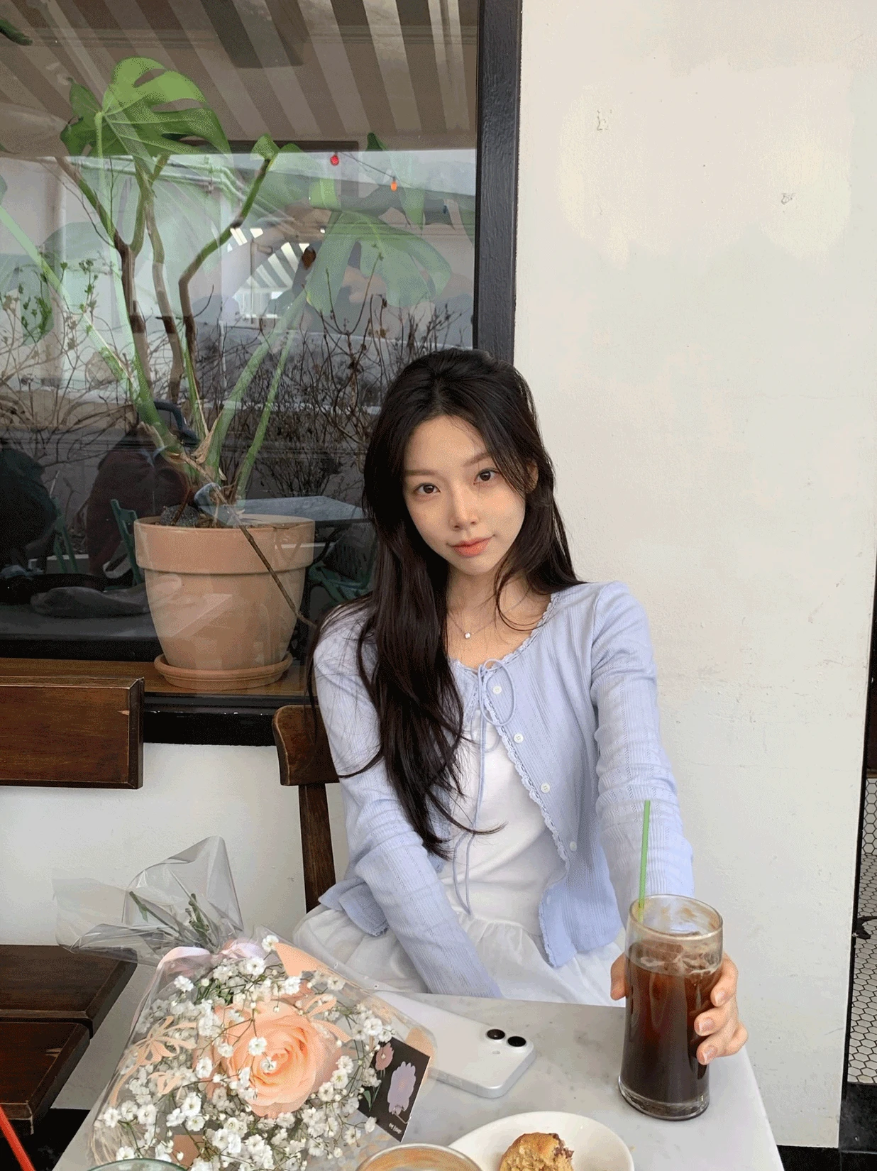 [2color] 엘리제 펀칭 레이스 가디건