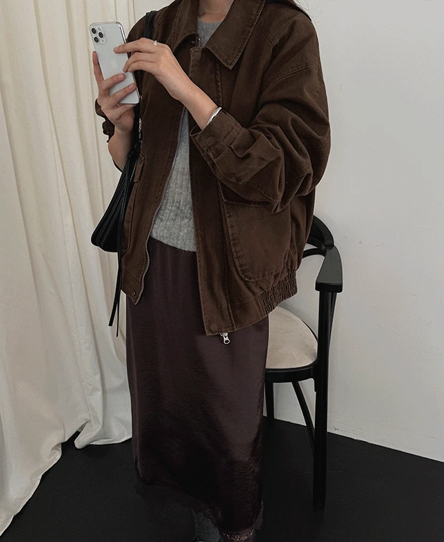 휴고 워싱 코튼 블루종 점퍼 (2color)┃오늘출발