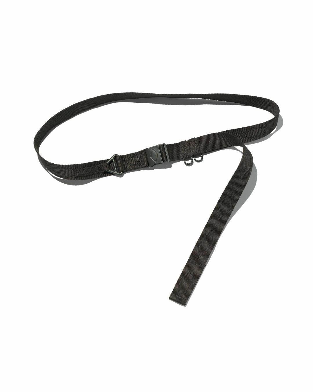 RHOMBUS JACQUARD BUCKLE BELT_DARK GREEN