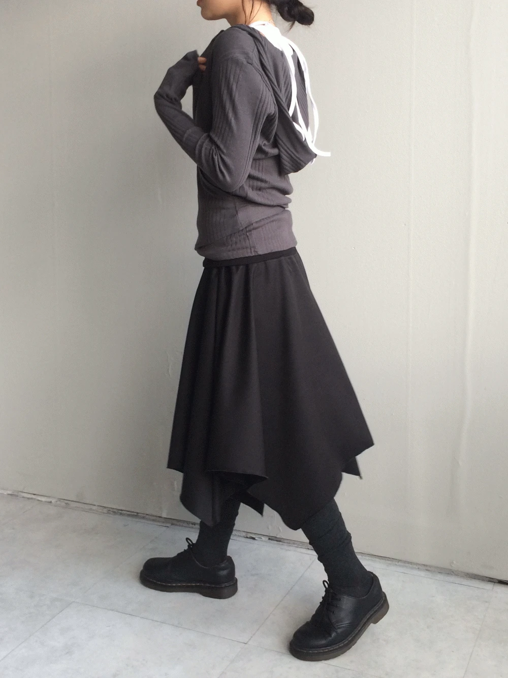 folding flare midi skirts 폴딩 플레어 미디 스커트