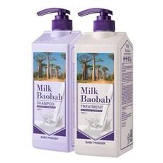 비오클라쎄 밀크바오밥 베이비파우더 샴푸 1000ml + 트리트먼트 1000ml