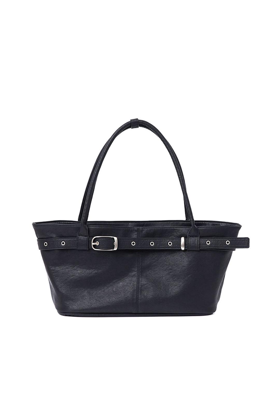 3/31예약배송 belted boat bag (black)