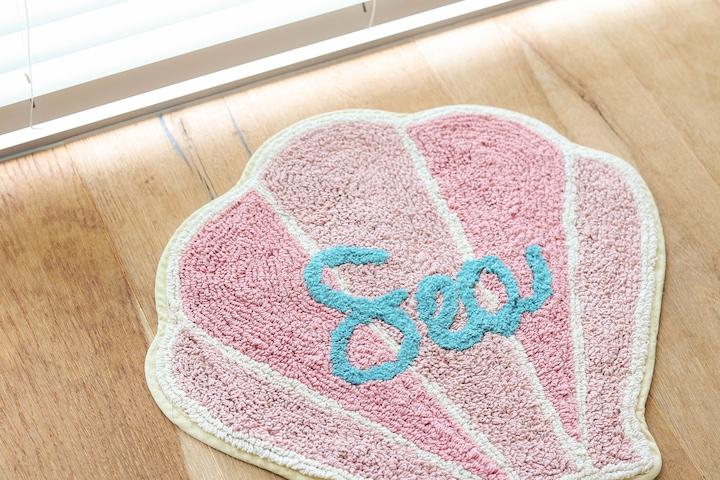 러블리 베이비 핑크 쉘 발매트