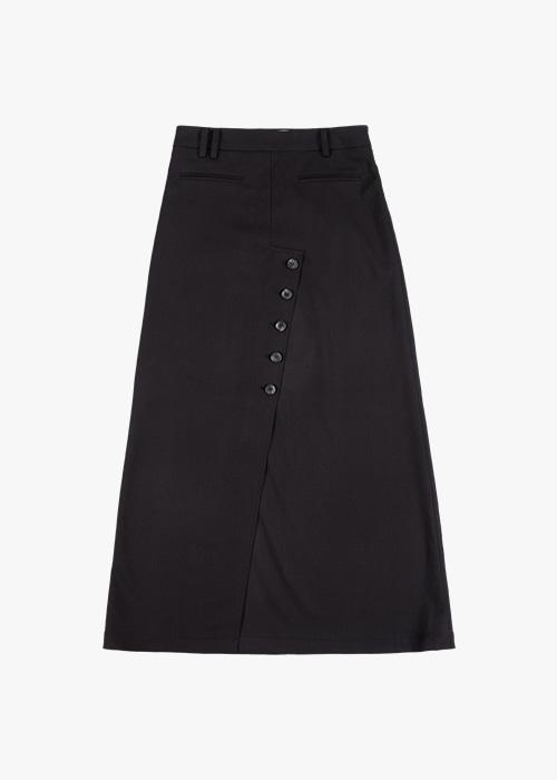 Button long skirt
