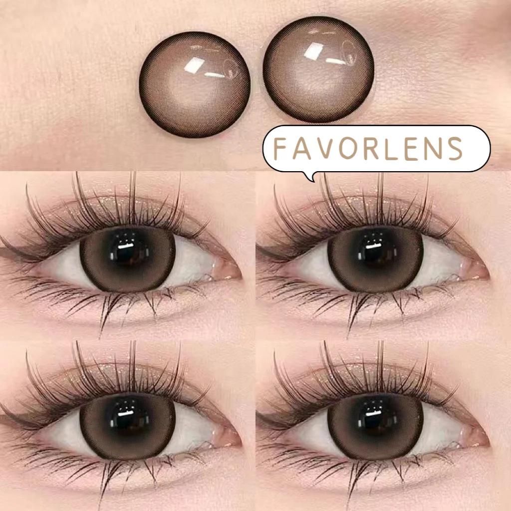 Coconut Milk Brown Contact Lenses(6 months wear)