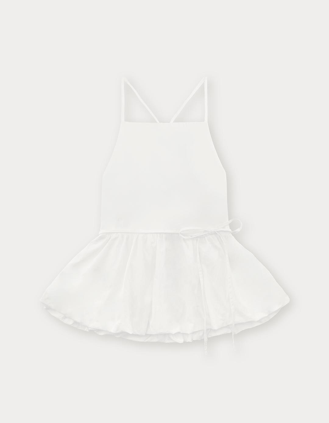 Balloon Back Strap Top - Ivory