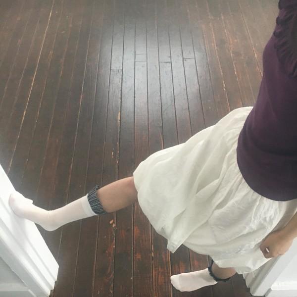 check lace long socks ( 4 color )