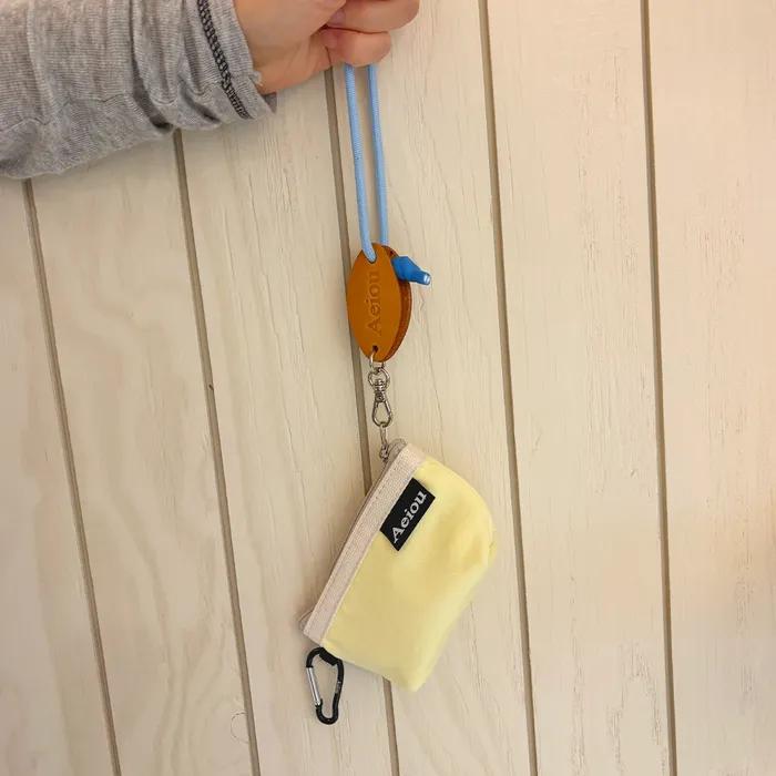 Aeiou Keyring Pouch (S) Lemonade