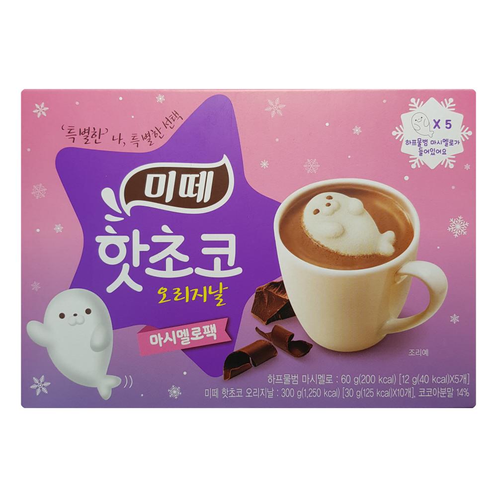 미떼 핫초코 마시멜로 하프물범 360g 코코아 스틱 따뜻한 찬바람 아이 어른 캠핑 홈카페