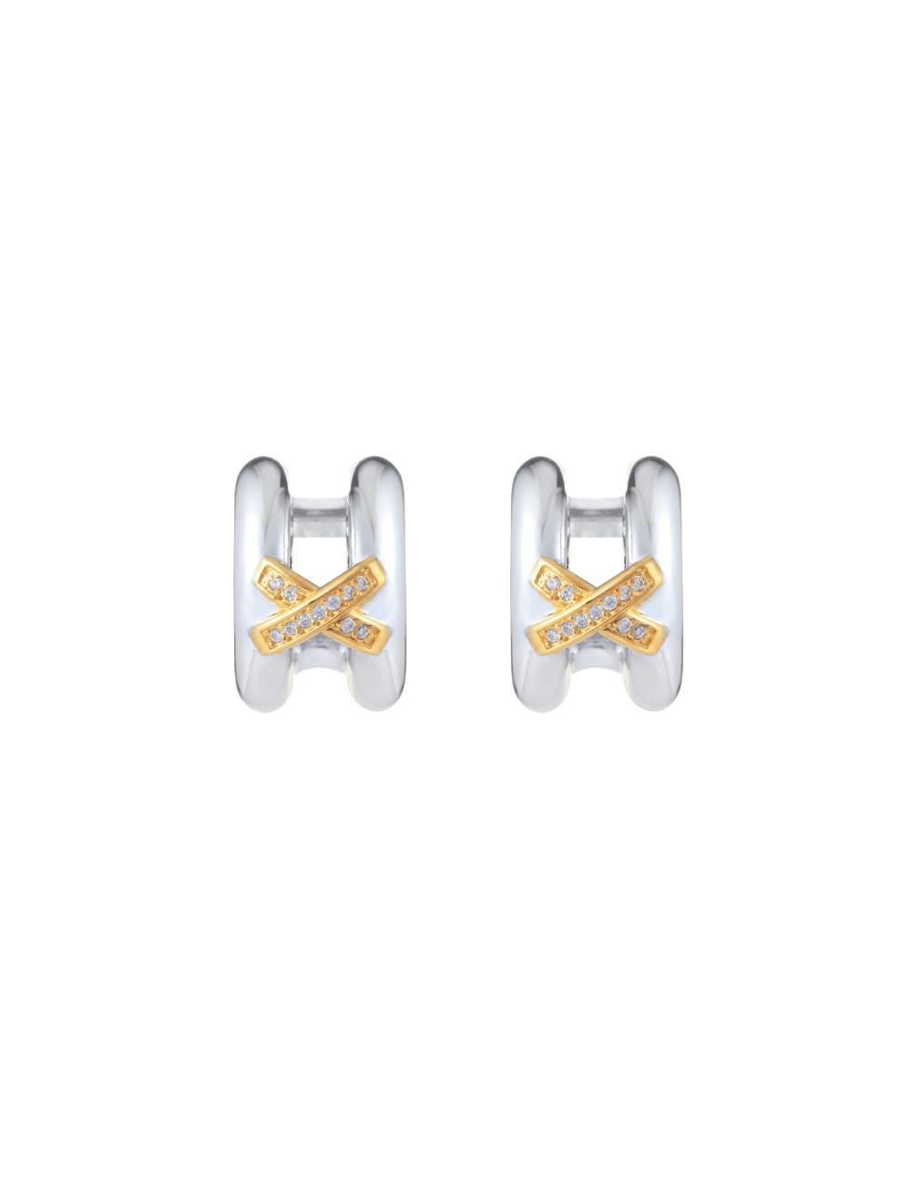 Cross point Earring