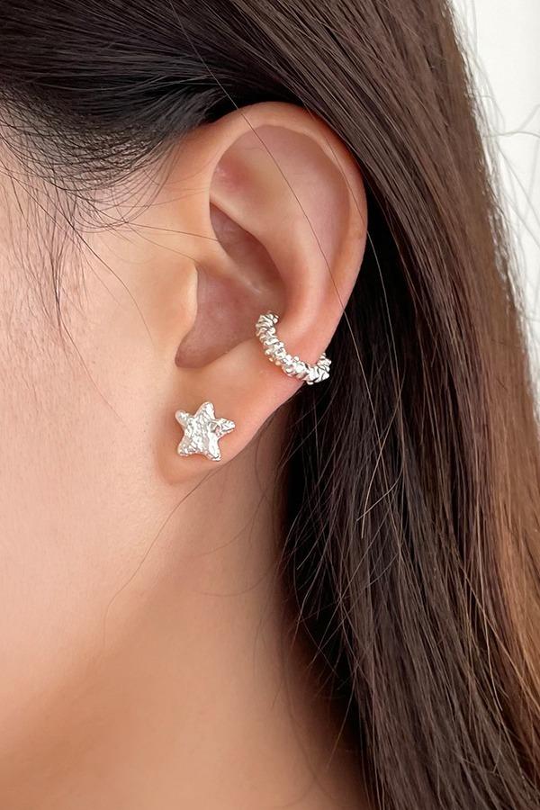 [silver925] foil star earring (2color)