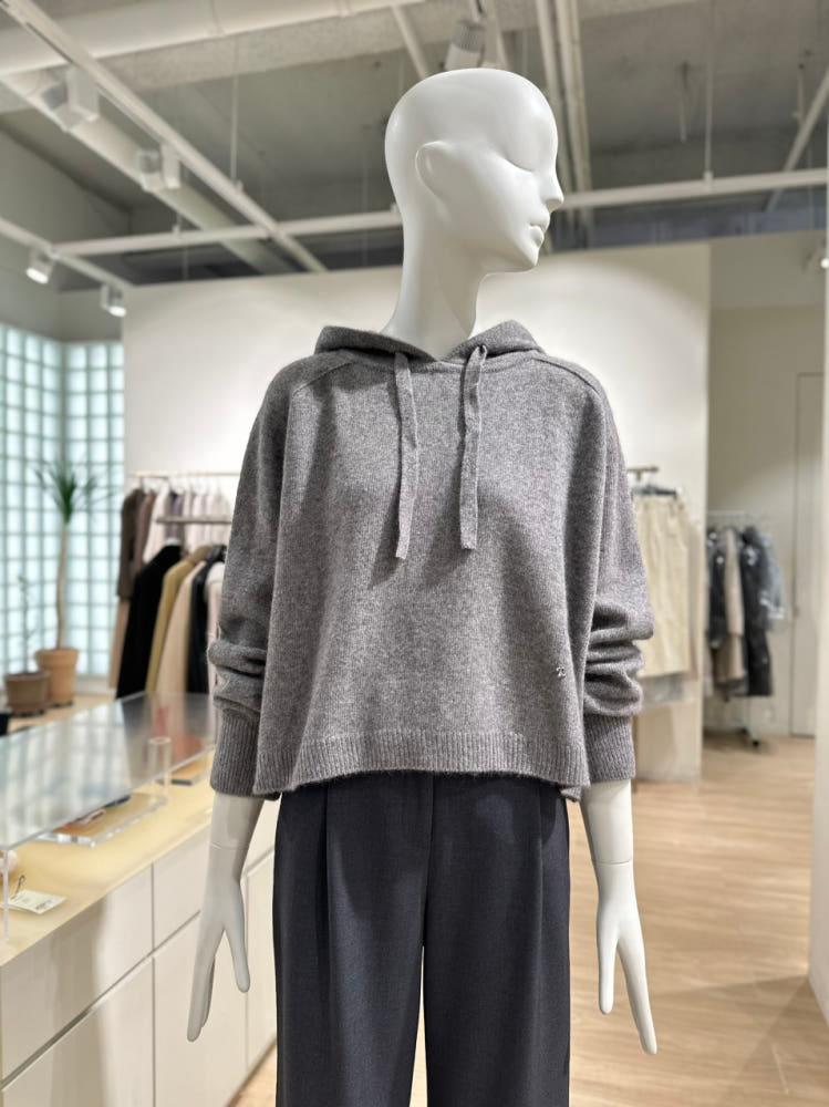 [주크] ZOOC 라쿤 울혼방 후드 니트 V244KSK935