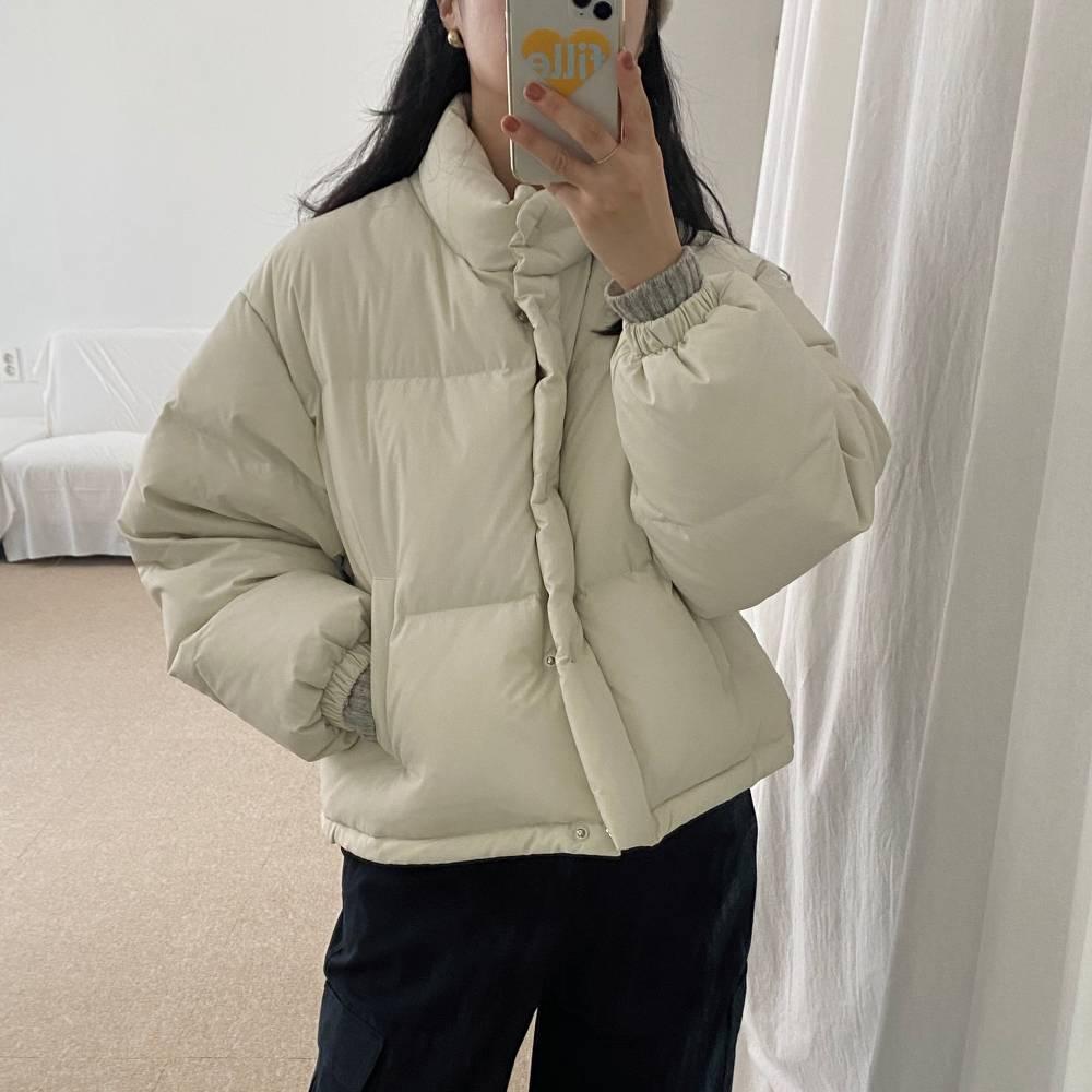 Fllanel 플라넬 무밍덕다운패딩 여자숏패딩 (당일배송/2color)