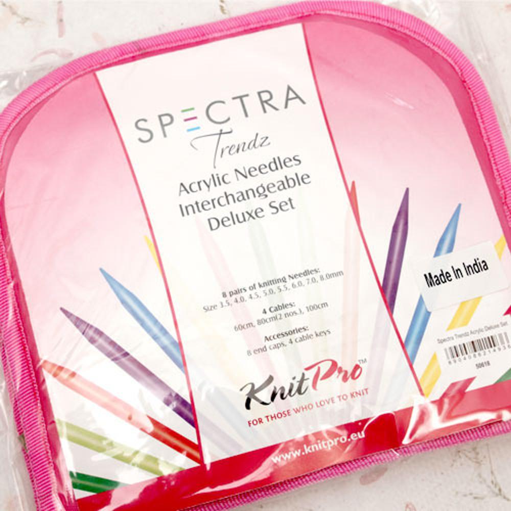 (L19) 니트프로 스펙트라 아크릴트렌즈컬러 조립식바늘 디럭스세트