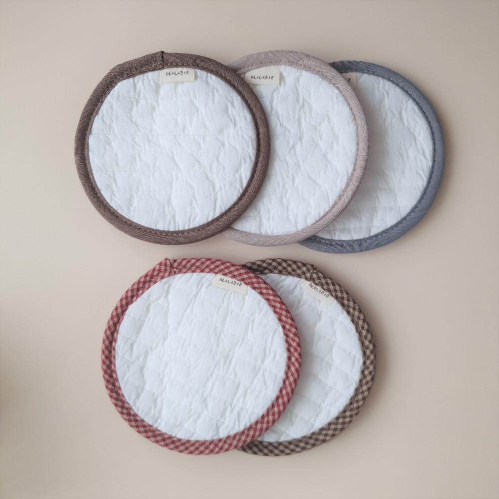 핸드메이드 누빔 면 감성 티코스터 컵받침