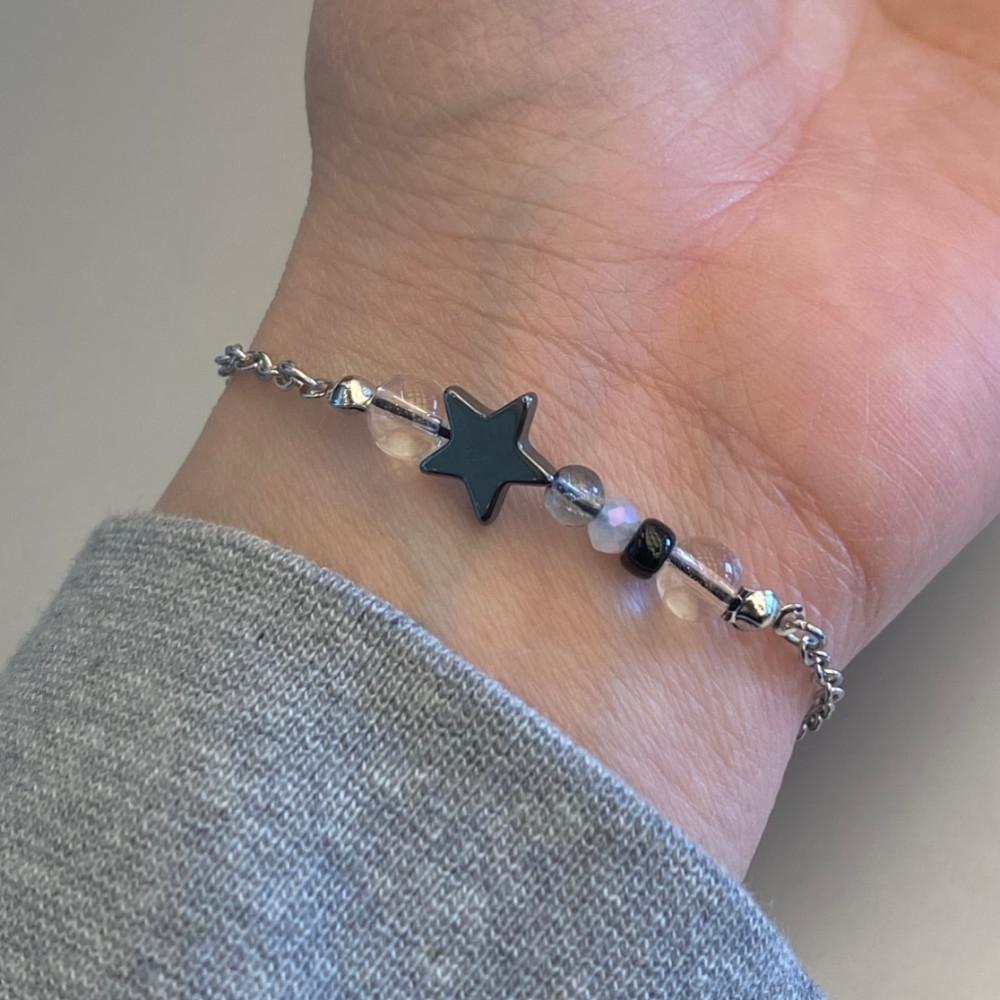 유니크 은하수 별 비즈 체인 팔찌