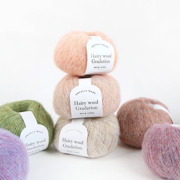헤어리 울 그라데이션 Hairy Wool Gradation