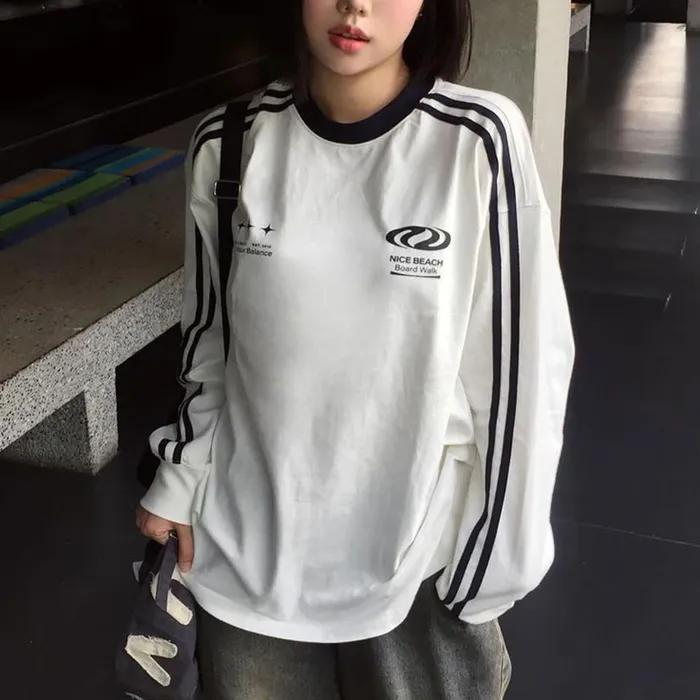 풋볼 져지 롱슬리브_화이트