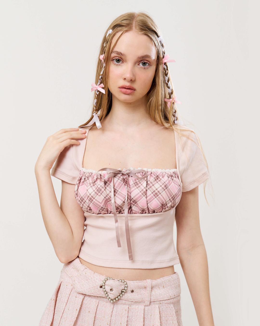 Shortcake Plaid Top - XXS