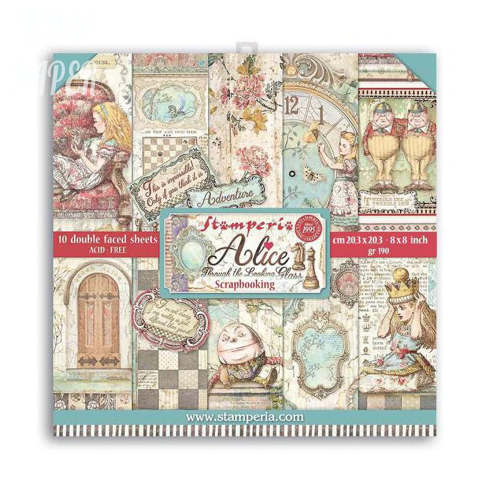 Stamperia 스탬페리아 Alice through the looking glass 배경지 중형 대형 STA 004