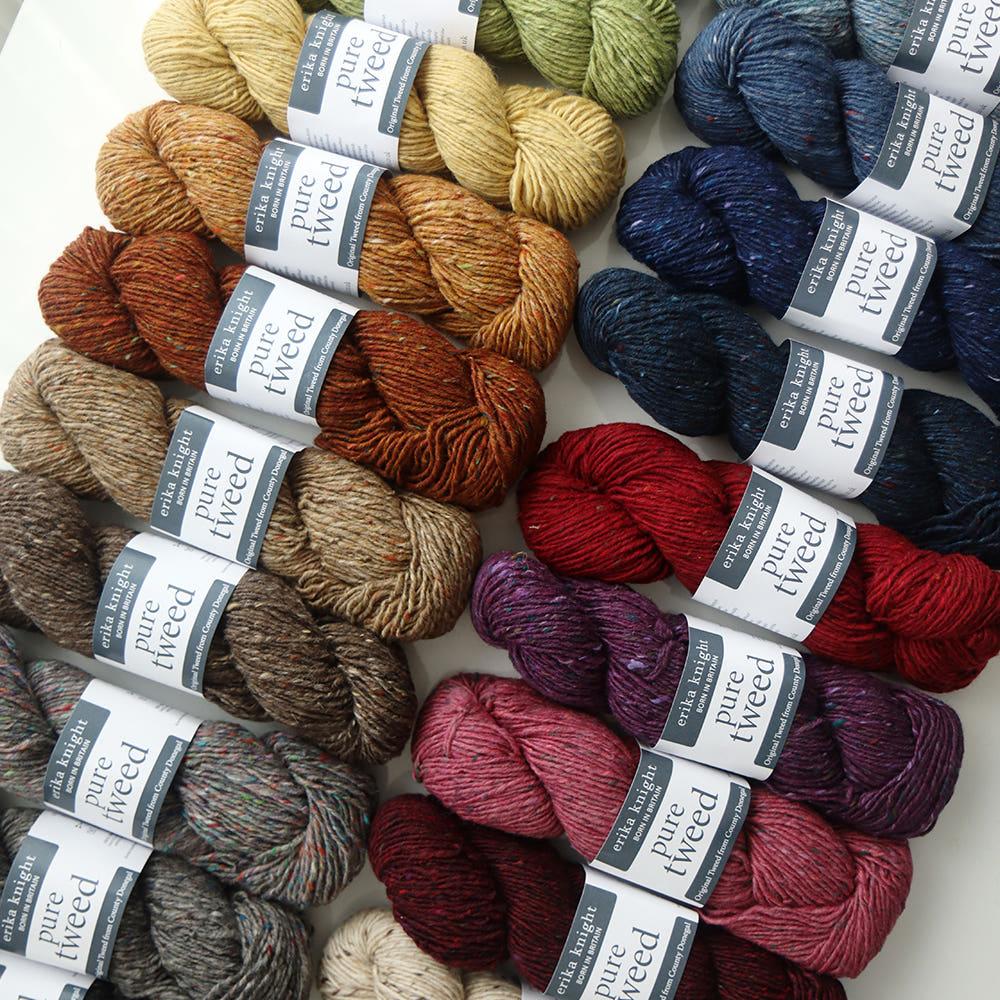 퓨어 트위드 에리카 나이트 아일랜드에서 만들어진 영국의 전통적인 모직 방적 트위드 원사