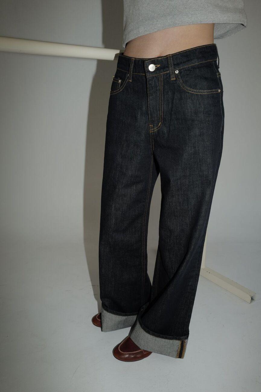 [BL-04] 논페이드 롤업 생지 데님