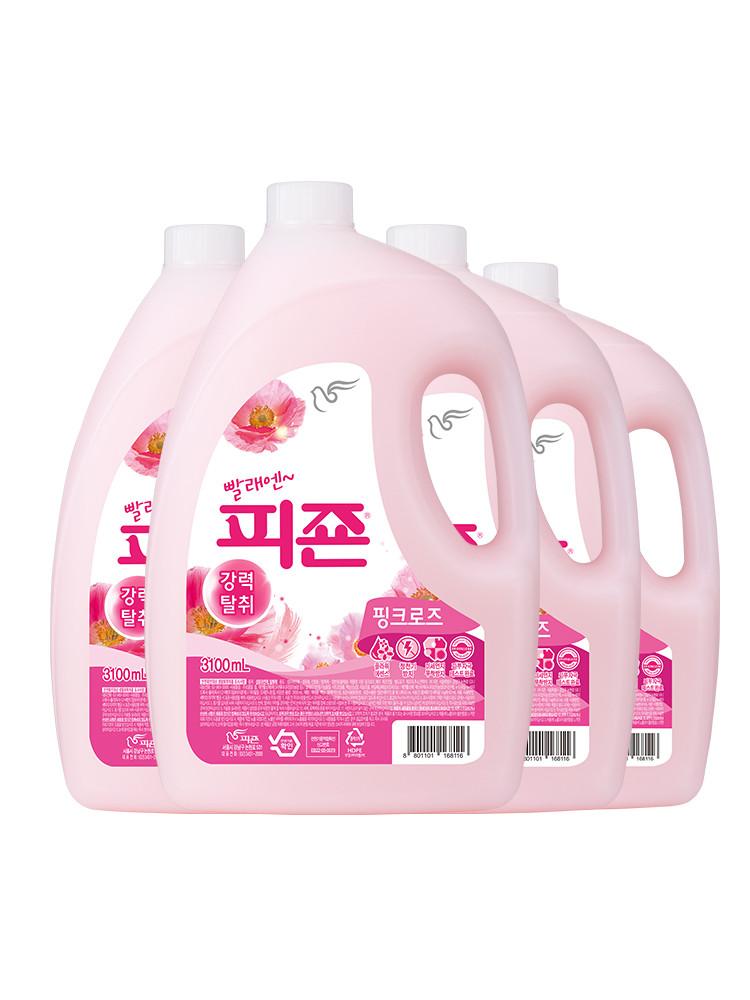 피죤 강력탈취 섬유유연제 3100ml X 4개 핑크로즈 +적립금2천원