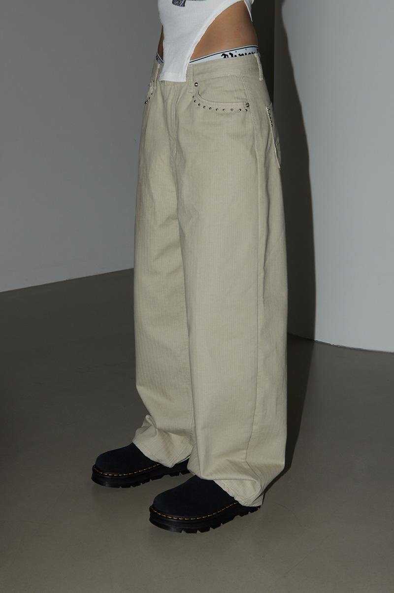 DEF WESTERN POCKET STUD PANTS