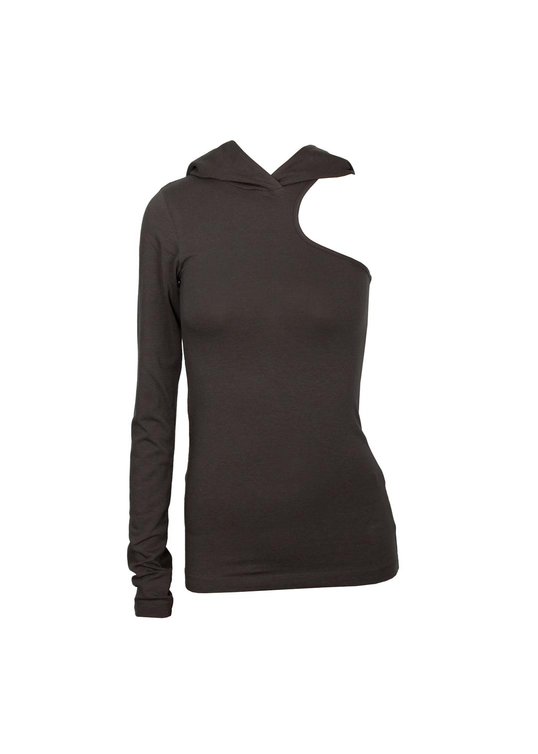 Hooded  T-shirt (Brown)