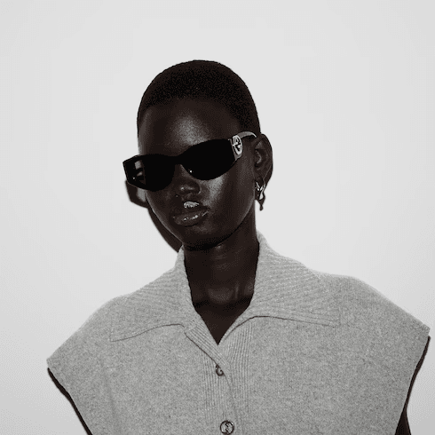 Lunettes de soleil à monture œil-de-chat